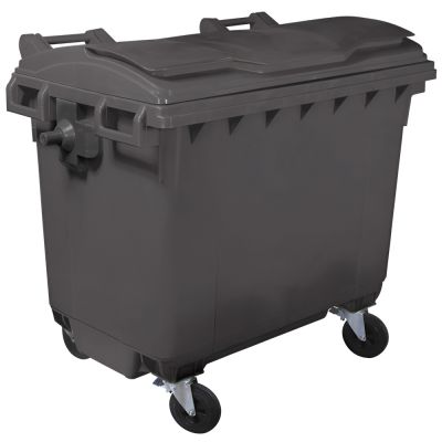 Mülltonne - 660 Liter - Schwarz